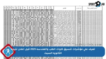 تعرف على مؤشرات تنسيق كليات الطب والهندسة 2025 قبل إعلان نتيجة الثانوية السبت